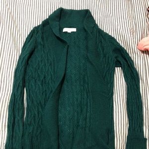 Ann Taylor LOFT Green cardigan